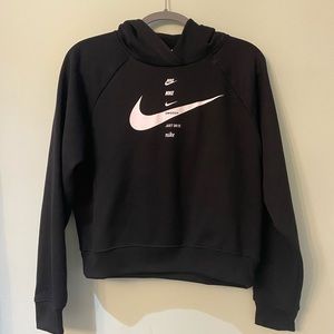 Nike Black Swoosh Hoodie